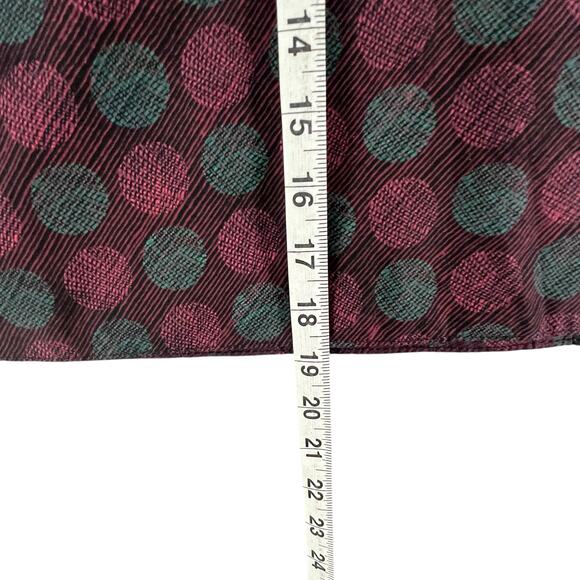 Zand Amsterdam Reversible Wrap Skirt OS Multicolor Dots Floral Snap Punk Grunge - Picture 14 of 16